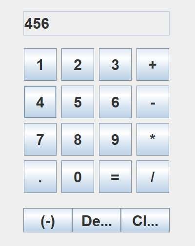 Java Calculator number inputted